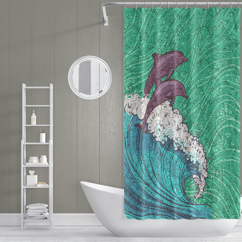 Rideau de douche simple Soler, H 93 po x l 70 po