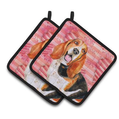 Cuisinier poignée hound love basset caroline