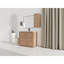 Meuble-lavabo autoportant de 102 cm (40 po) avec lavabo en céramique, 2 portes à fermeture amortie, résistant aux égratignures et à l'eau, poignées inclinées de 114 cm (45 po), étagères réglables, bords arrondis, armoire latérale, charnières en contreplaqué et armoire.