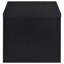 Ensemble de tables basses rondes à plateau relevable 3 pièces avec rangement en bois d'ingénierie noir profond