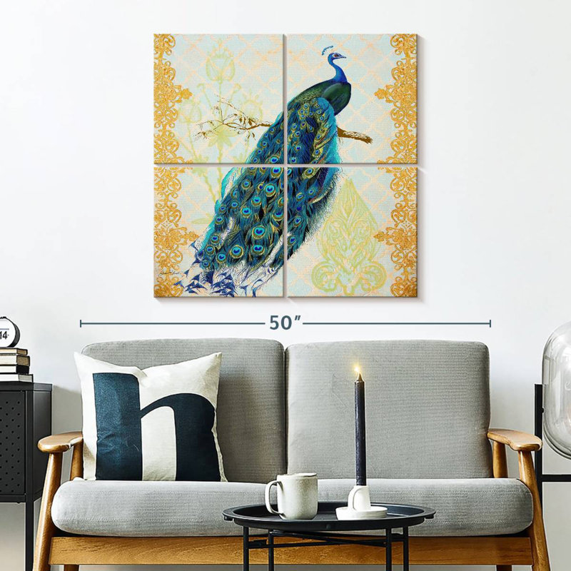 Brampt Beautiful Peacock, 32" H x 32" W