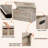 39.4" Large Storage Trunk With 2 Safety Hinges, Grey-1237540733
