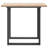  Dining Table Natural Pine And Black Steel-691036557