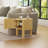 Round Fluted Side Table with Storage