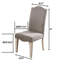 Ensemble de 2 chaises d'appoint de style transitionnel avec cadre blanc et cadre gris