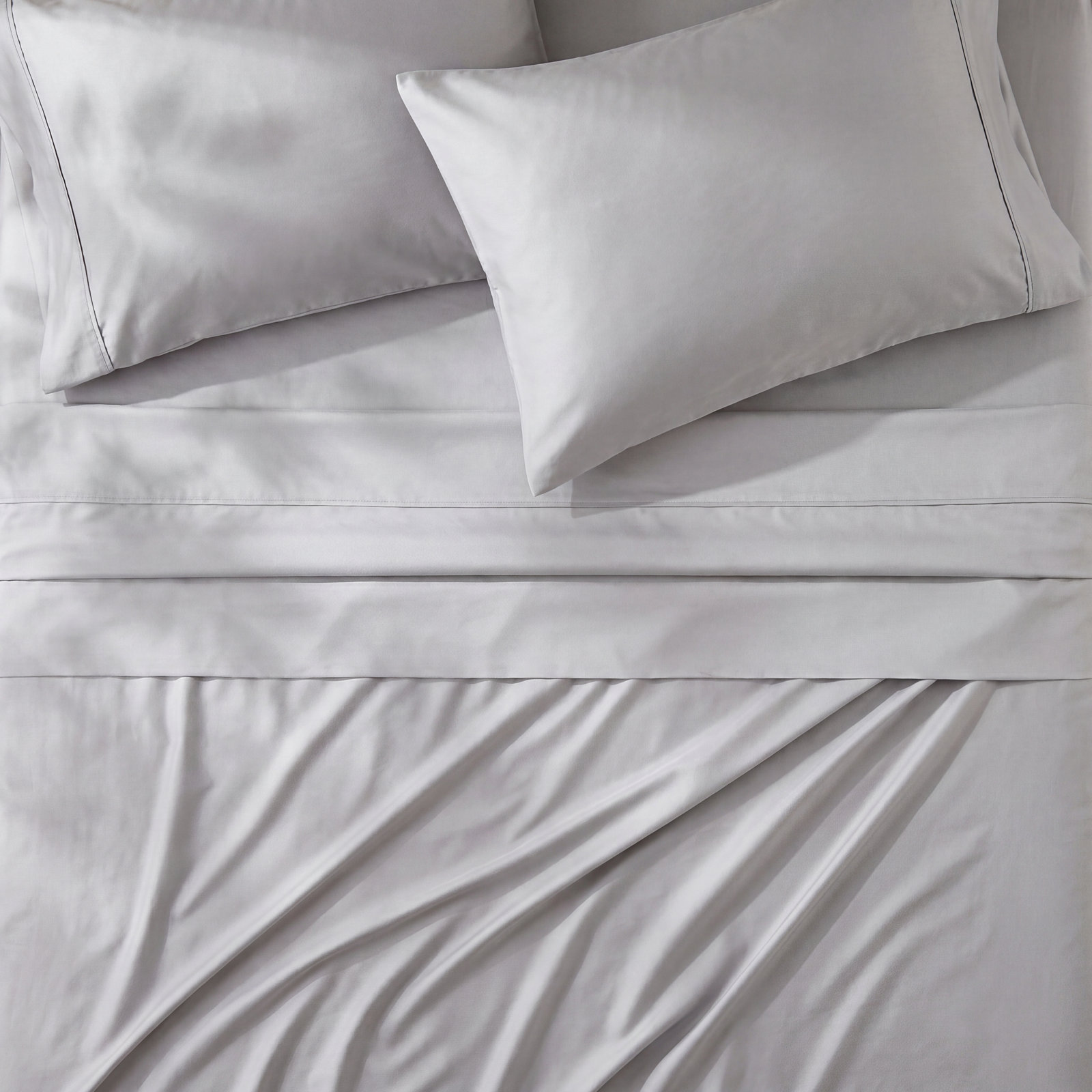 Canali Sheet Set, Queen, Light Gray