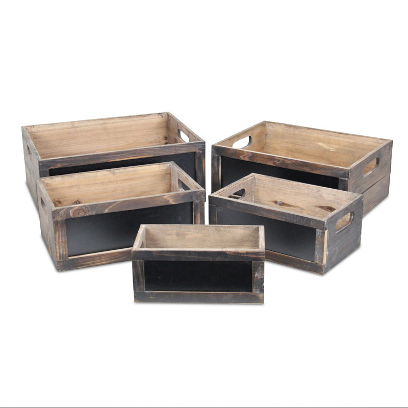 Ensemble de casiers en bois 5 pièces
