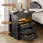 3-drawer Nightstand With Hidden Storage-2084512234