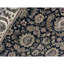 Tapis noir et ivoire de haute qualité noué à la main