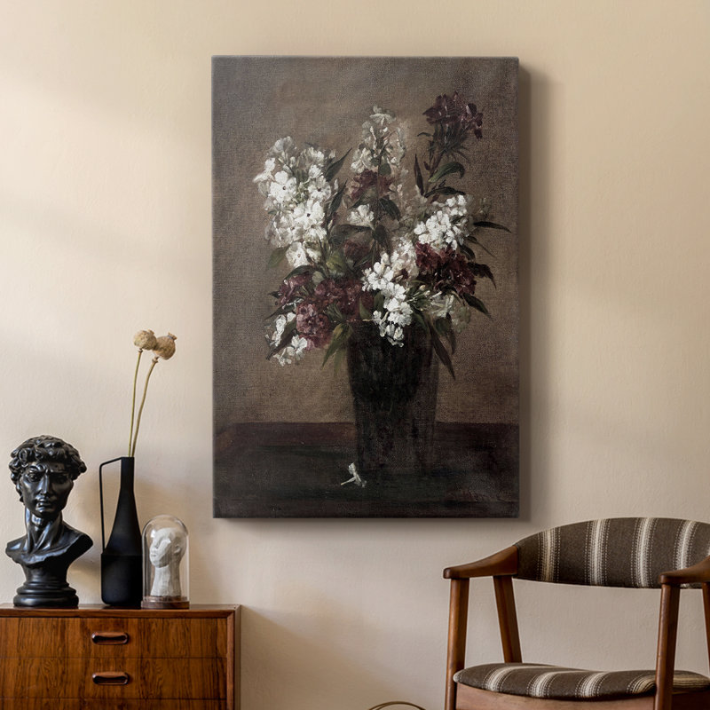 Imprimé floral rétro XCIV - galerie sur mesure Cavas, H 27 po x l 18 po