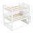 Full Size Triple Bunk Bed with Storage Staircase,Separate Design,White-1089464406