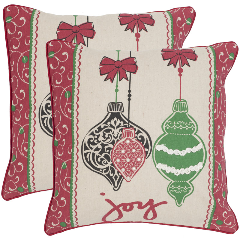 Feather Linen Reversible Throw Pillow