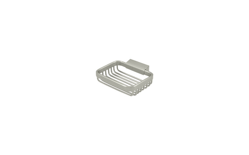 Deltana WBR4535U15 Wire Basket, 4-3/4" Rectangular Soap Holder in Brushed Nickel