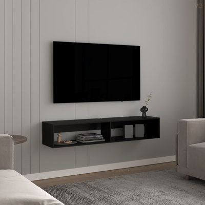 TV Stand 10.4" H, With 2 Shelves