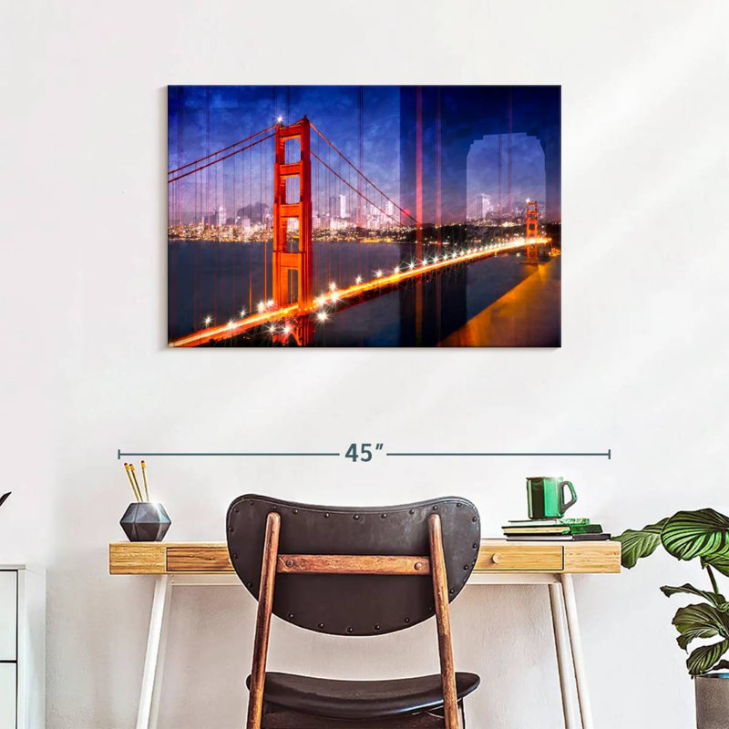 Lilie Golden Gate Bridge Composing, 24" H x 36" W