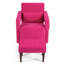 Canapé simple en molleton berbère moderne Latitude Run® avec repose-pieds et coussin bleu-1597940890