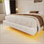 Lit flottant avec lumière White Boucle