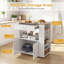 Wood Kitchen Cart-1596257551