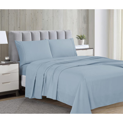 Swift Home Ultra-Soft 4-Piece Sheet Set - Essential 1800 Series Microfiber - Fits Mattress up to 14" Thick - Peach Fuzz, Durable, Easy Care