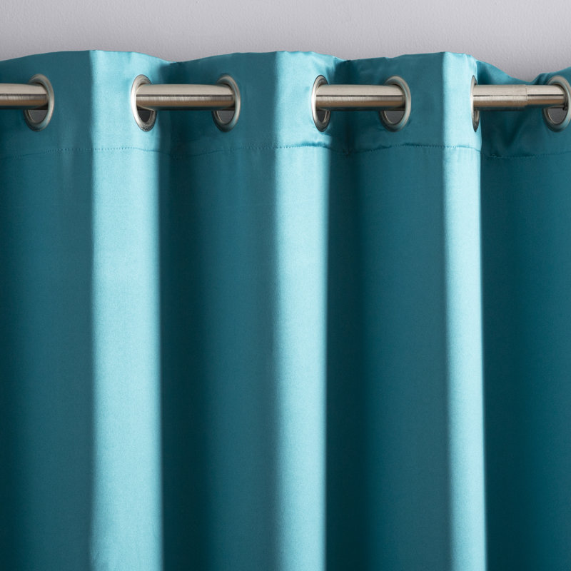 Polyester Room Darkening Noise Reducing Sliding Panel, Marine