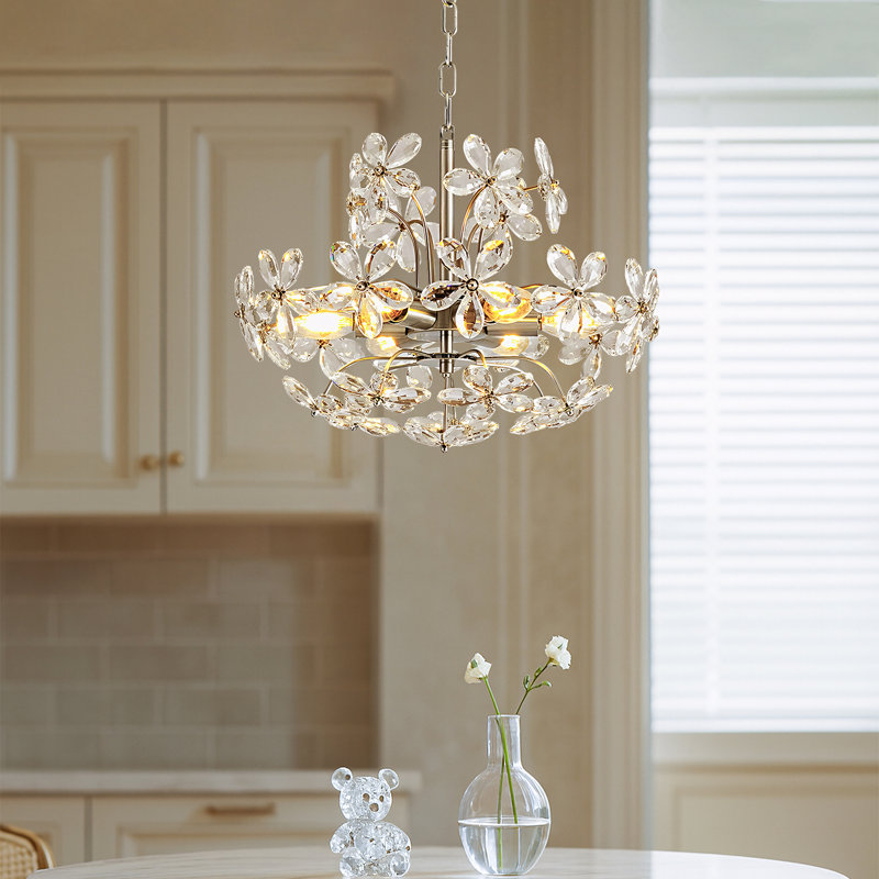 6 Light Crystal Chandelier
