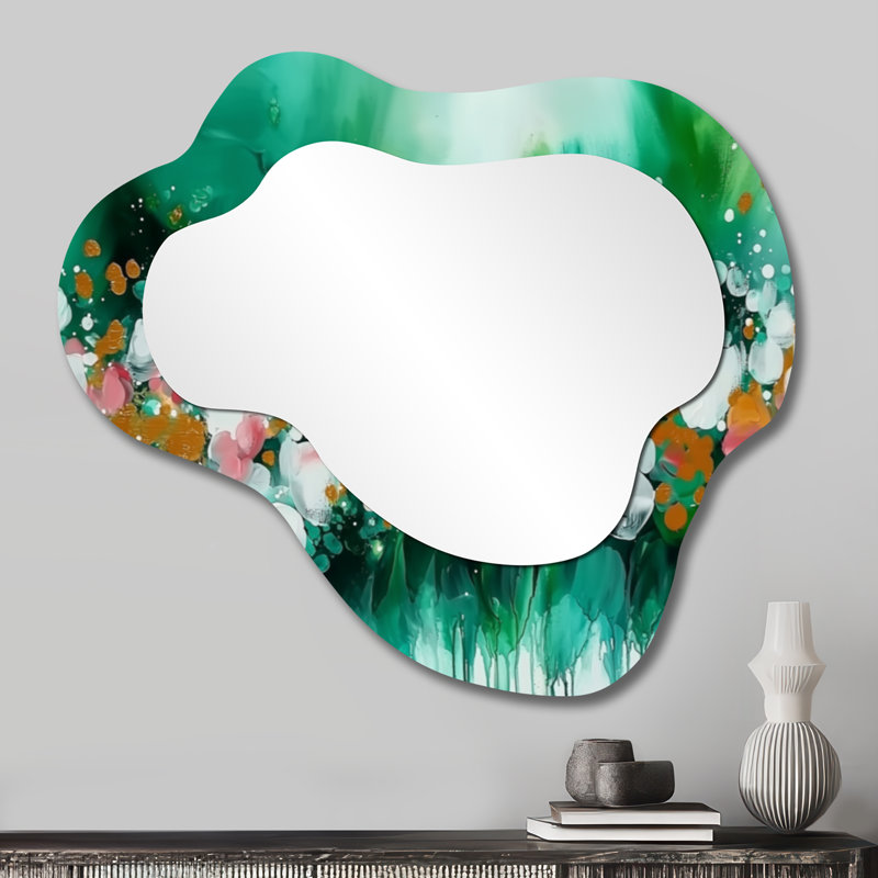 Miroir mural Mute Floral, 25 po x 28 po