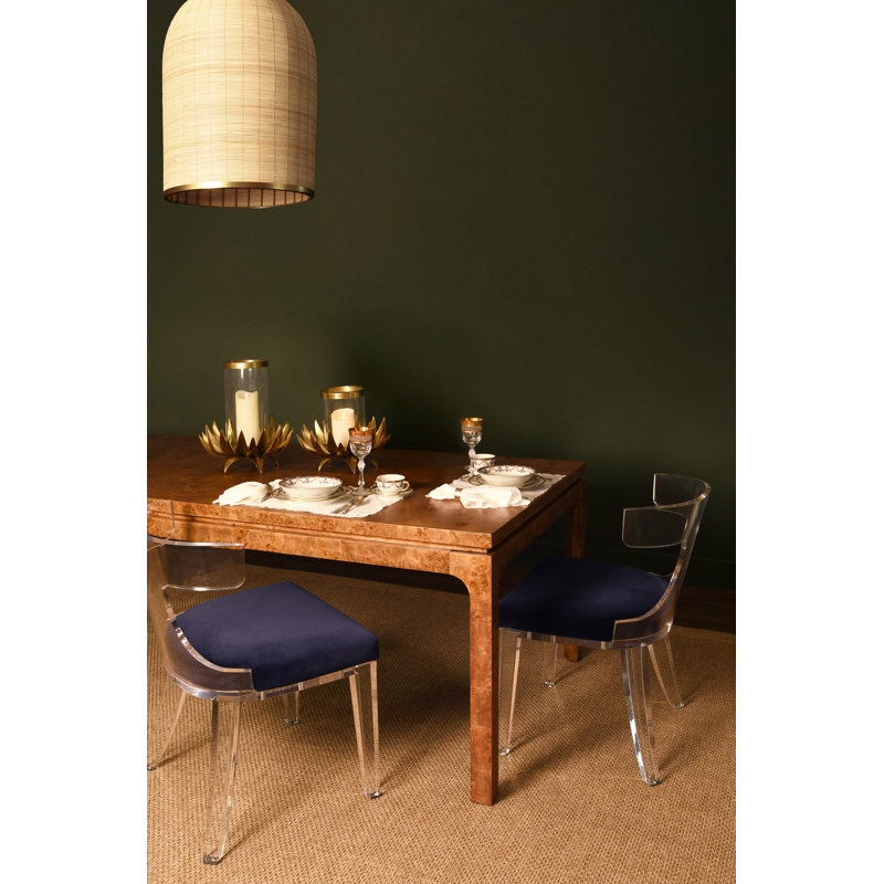 Modern Rectangular Dining Table, Brown