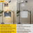 Arc Floor Lamp Mystical Night Sky Blue Flowers Glowing Stars Moon Heart Floor Lamps with Remote LED Lights Adjustable Lamp Shades Tall Standing Lamps for Reading Office Living Room