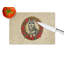 Planche à découper en verre Alaskan Malamute Christmas Flowers