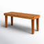 Banc en bois tissé brun Markus-522219845