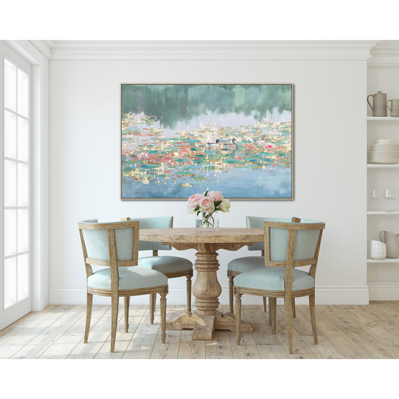 «Lily Pond Serenity», art mural sur toile