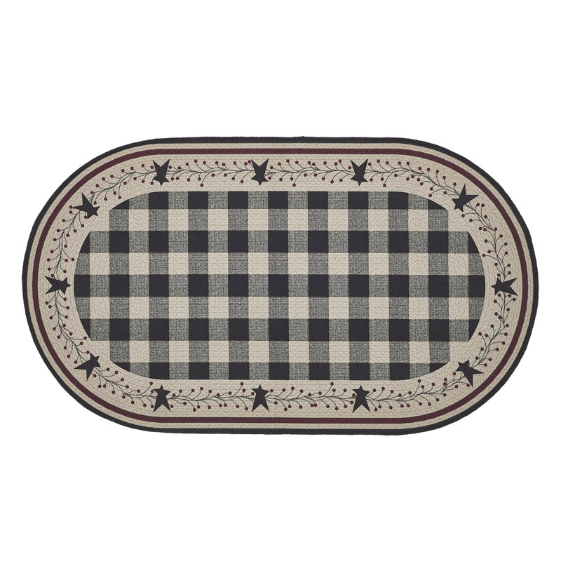 Tapis intérieur / extérieur Brom avec envers antidérapant, Ovale 2 pi 3 po x 4 pi