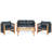 Acacia 4 - Person Patio Conversation Set with Cushions