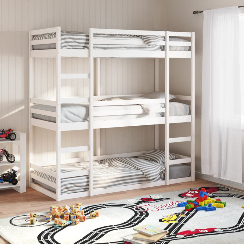 Vakhtang Solid Wood Bed, White