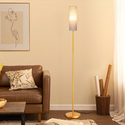 Lampe sur pied traditionnelle de 65 po avec télécommande et ampoule incluse Smathering
