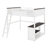 Queen Size Loft Bed With Desk,Shelf And USB
