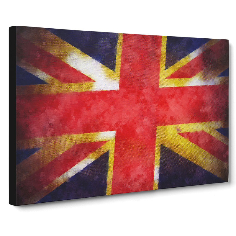 Union Jack British Flag Vol.2 - Wrapped Canvas, 35cm H x 50cm W x 3cm D