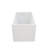 42.68-Inch Acrylic Soaker Tub, Gloss White, High Finish, Non-Slip, Fiberglass Reinforcement, Comfortable Square Shape Modern 43 Inches, White Color, Reinforced Bottom, Non-Slip Feature, Tub For