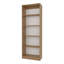 Bibliothèque en chêne naturel et blanc à 5 tablettes avec rangement ouvert-1459563639