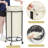 Laundry Hamper With Wheels,Round Iron Laundry Cart With Steel Frame And Handle,Rolling Laundry Basket With Removable Bag,(Beige/110L)-893756159