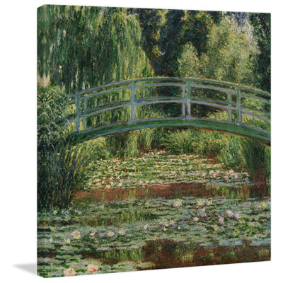 "La Passerelle japonaise", reproduction sur toile tendue