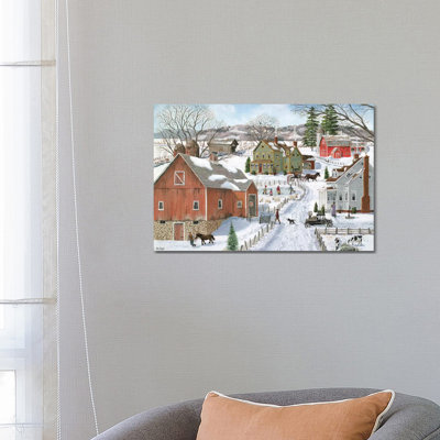 Life On The Farm by Bob Fair - Wrapped Canvas Print