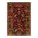 Tapis brun / rouge / noir Alameda