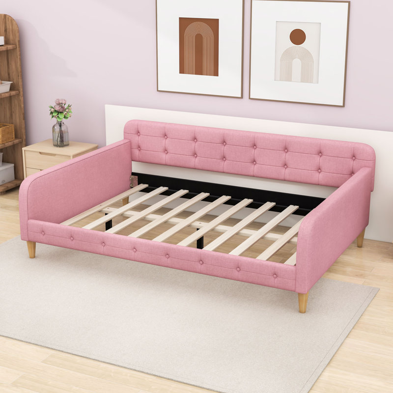 Tissu d'ameublement Kimery, Rose, Double