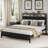 Naumann Upholstered Bookcase Storage Bed-930087538-932650335