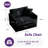 41.5'' Modern Minimalist Style Chenille Sofa Chair (Not included 2 Armrest pillows)-581104282