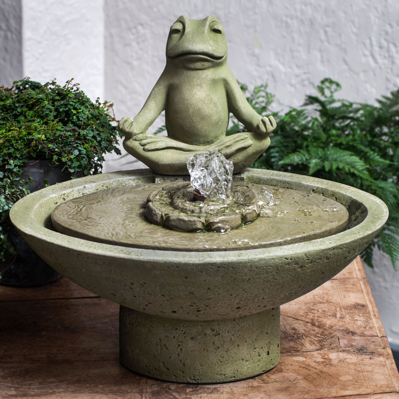 Fontaine de jardin en béton Meditation, Pierre alpine
