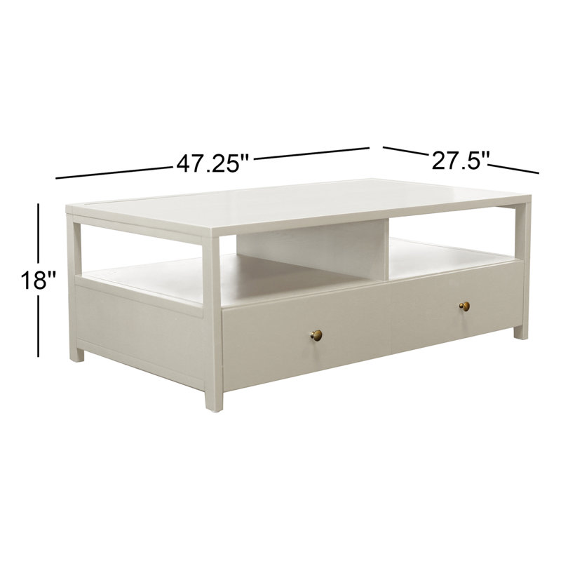 Gracie Coffee Table, Coconut Milk