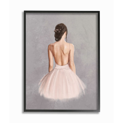 « ballerine fille, peinture gris rose », art textuel