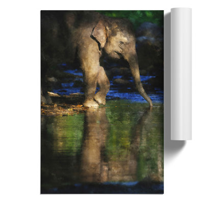 Elephant Painting - Frameless Print